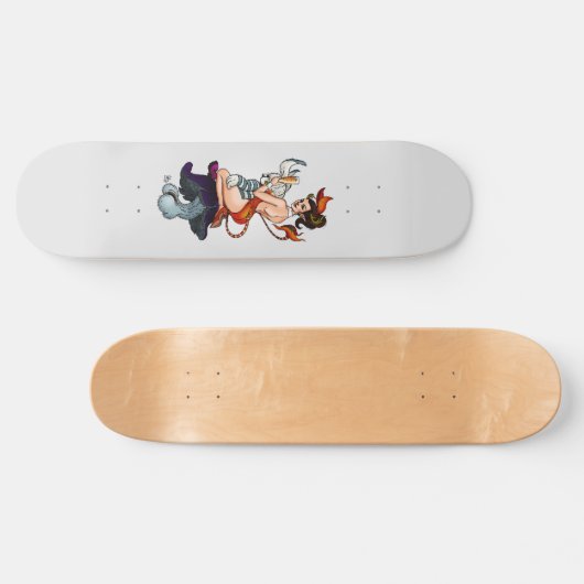 PINUP DEER VROUW #3 PERSOONLIJK SKATEBOARD (Horizontaal)