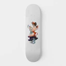 PINUP DEER VROUW #3 PERSOONLIJK SKATEBOARD