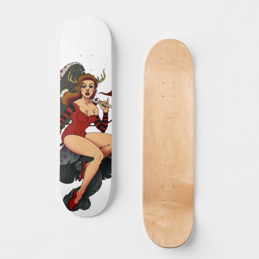 PINUP DERR VROUWENUITBREIDING 1 PERSOONLIJK SKATEBOARD (Voorkant)