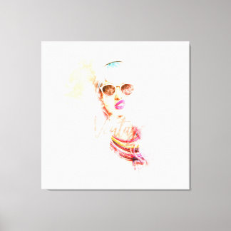 Pinup Girl Canvas Afdruk