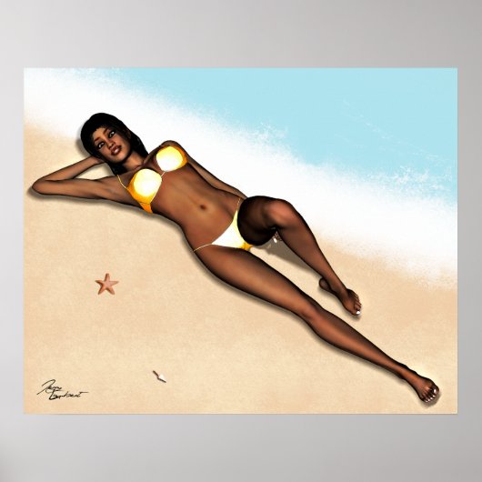 PinUp Girl Denise Poster (Voorkant)