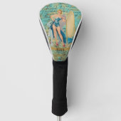 Pinup Girl in Mirror gepersonaliseerd Golfheadcover (Voorkant)
