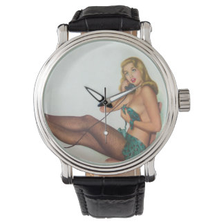  Pinup Girl Originele kleuren 4 Horloge