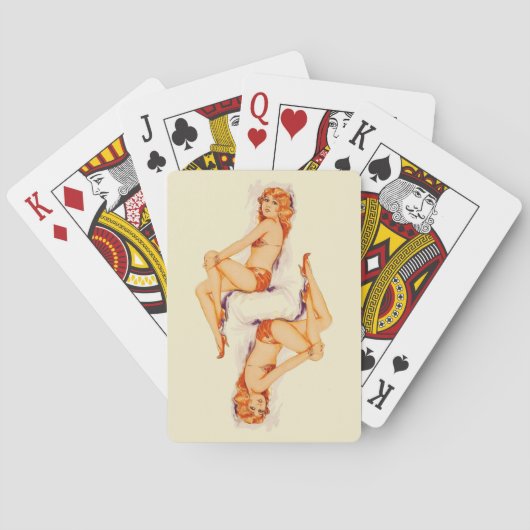 Pinup Girl-speelkaarten Speelkaarten (Achterkant)