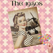  Pinup Girl & WW2 Vliegtuig, Elegant