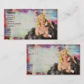  Pinup Grunge Digital Art Visitekaartje (Voorkant / Achterkant)