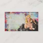  Pinup Grunge Digital Art Visitekaartje (Achterkant)