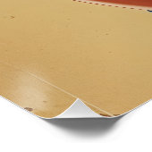 Pinup in de Blauwe Ridder in Maillot Perfect Poster (Hoek)