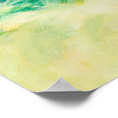 Pinup in gele jurk poster (Hoek)