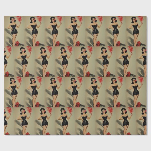 Pinup inpakpapier (Vlak)