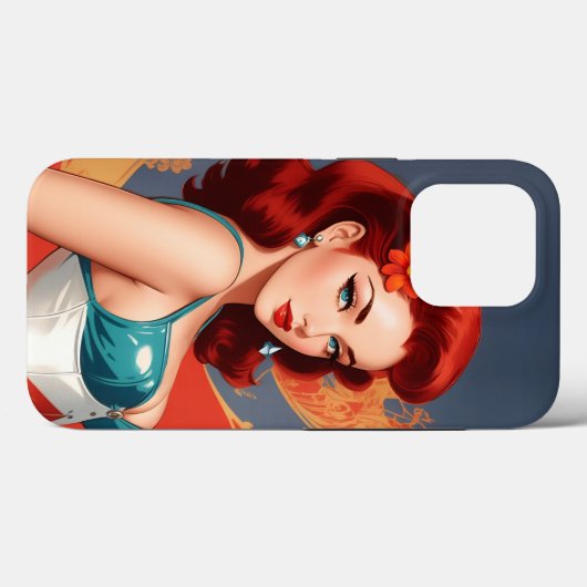  Pinup iPhone Case (Achterkant (horizontaal))