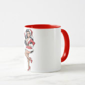 Pinup Kerst Babe Mok (Voorkant rechts)