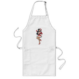 Pinup Kerstkind Lang Schort