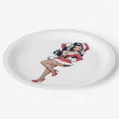 Pinup Kerstkind Papieren Bordje (Gekanteld)