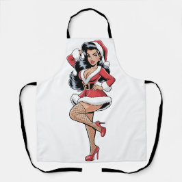 Pinup Kerstkind Schort