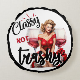 Pinup Klasse, niet ordinair Rond Kussen