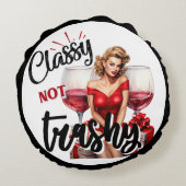 Pinup Klasse Niet Stukje Vuil Rond Kussen (Achterkant)