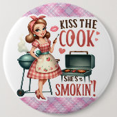 Pinup Lady Pinback Pins Grappig, Humoristisch Ronde Button 6,0 Cm (Voorkant)