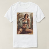 Pinup Lara Croft V2 116 T-shirt (Design voorkant)