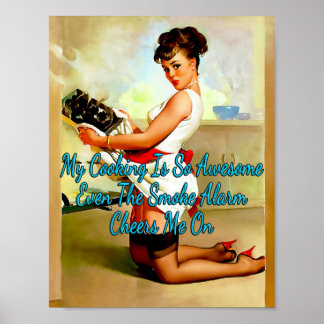 Pinup Let's Eat Out van 1950 door Gil Elvgren Poster