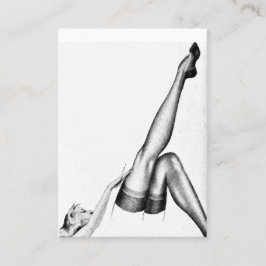 Pinup Lovely Legs Stockings Visitekaartje