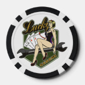 PInup Meisje Poker Chips (Achterkant)