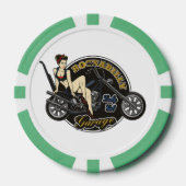 PInup Meisje Poker Chips (Voorkant)