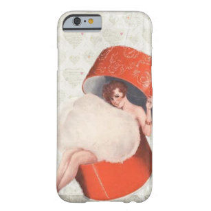  pinup meisje rood hart zilver schattig barely there iPhone 6 hoesje