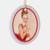 Pinup met ventilator keramisch ornament (Rechts)