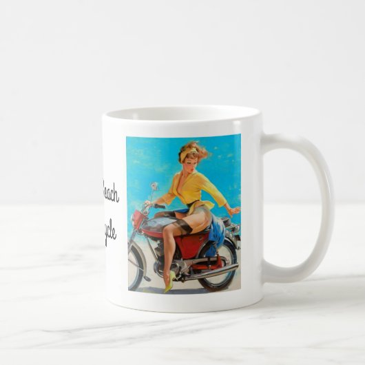 Pinup Motorcycle Koffiemok (Rechts)