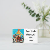 Pinup Motorcycle Visitekaartje (Staand voorkant)