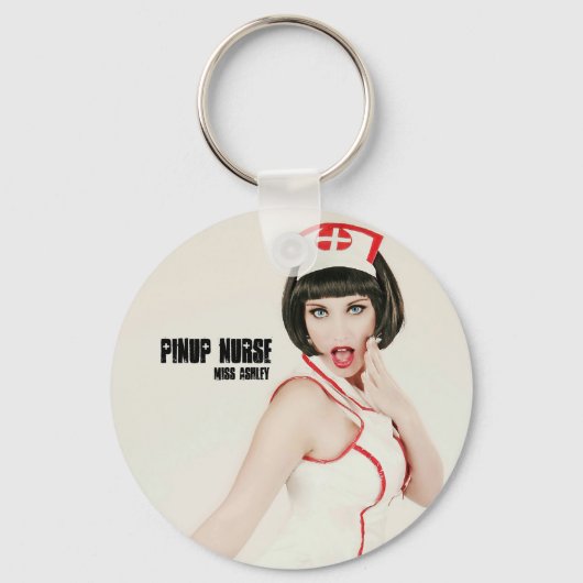 Pinup Nurse Sleutelhanger (Voorkant)