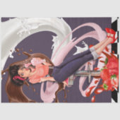 Pinup Rockabilly Retro Milkshake Maandag Decoupage Tissuepapier (Voorkant)