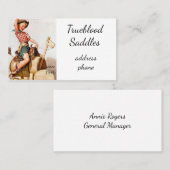Pinup Saddle Visitekaartje (Voorkant / Achterkant)