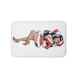 Pinup Santa Babe Badmat