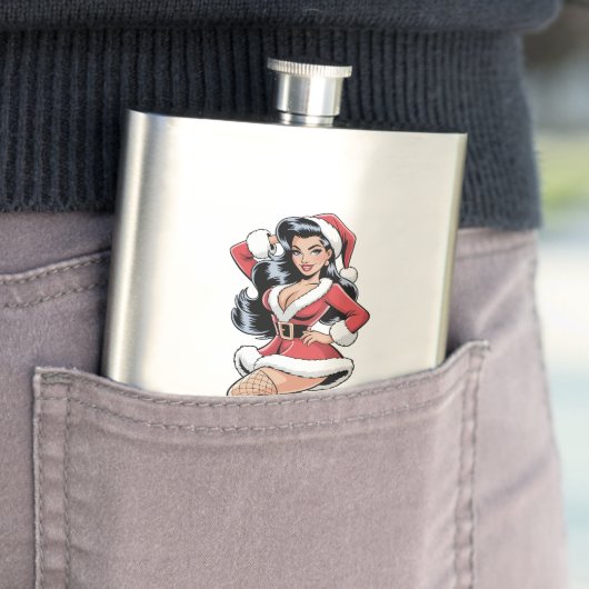 Pinup Santa Babe Flacon (Voorbeeld)