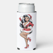 Pinup Santa Babe Seltzer Blikjeskoeler (Seltzer Voorkant)
