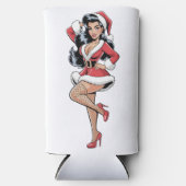 Pinup Santa Babe Seltzer Blikjeskoeler (Voorkant)