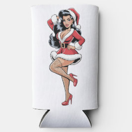 Pinup Santa Babe Seltzer Blikjeskoeler