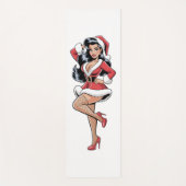 Pinup Santa Babe Yogamat (Voorkant)