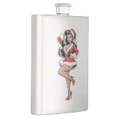 Pinup Santa Meisje Flacon (Rechts)