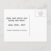 Pinup Save the Date (Twee vrouwen) Aankondigingskaart (Achterkant)