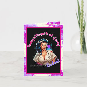 Pinup_ Verpleegkundige Badass Bedankkaart
