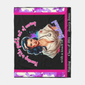 Pinup_ Verpleegkundige Badass Fleece Deken (Voorkant)