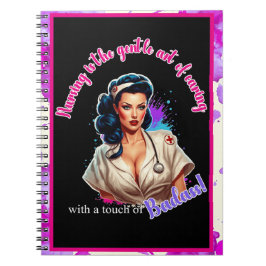 Pinup_ Verpleegkundige Badass Notitieboek