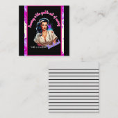 Pinup_ Verpleegkundige Badass Notitiekaartje (Voorkant / Achterkant)