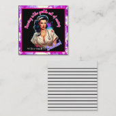 Pinup_ Verpleegkundige Badass Notitiekaartje (Voorkant / Achterkant)