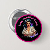 Pinup_ Verpleegkundige Badass Ronde Button 5,7 Cm (Voorkant /achterkant)