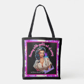 Pinup_ Verpleegkundige Badass Tote Bag (Achterkant)