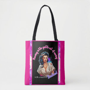 Pinup_ Verpleegkundige Badass Tote Bag